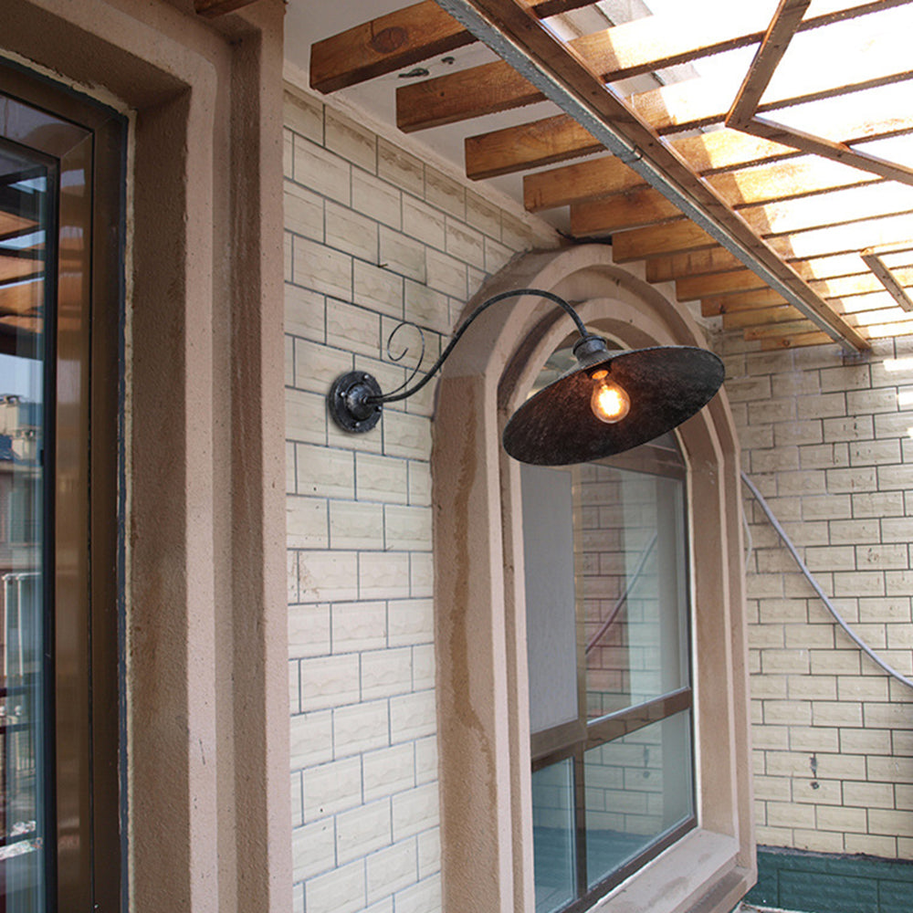 Alessio Vintage Outdoor Wall Light | Waterproof IP65 Metal Sconce for Courtyards & Terraces