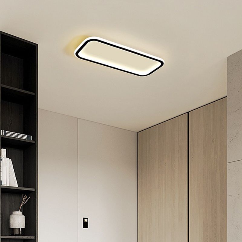 Arisha - lampa sufitowa LED w czarnej ramie