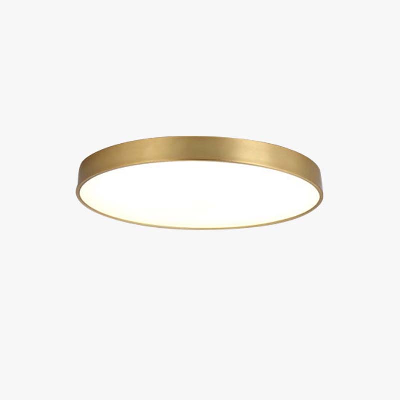 Arisha | Skandynawska Lampa Sufitowa LED – Nowoczesny Plafon LED w Złotym Wykończeniu do Salonu, Sypialni i Jadalni