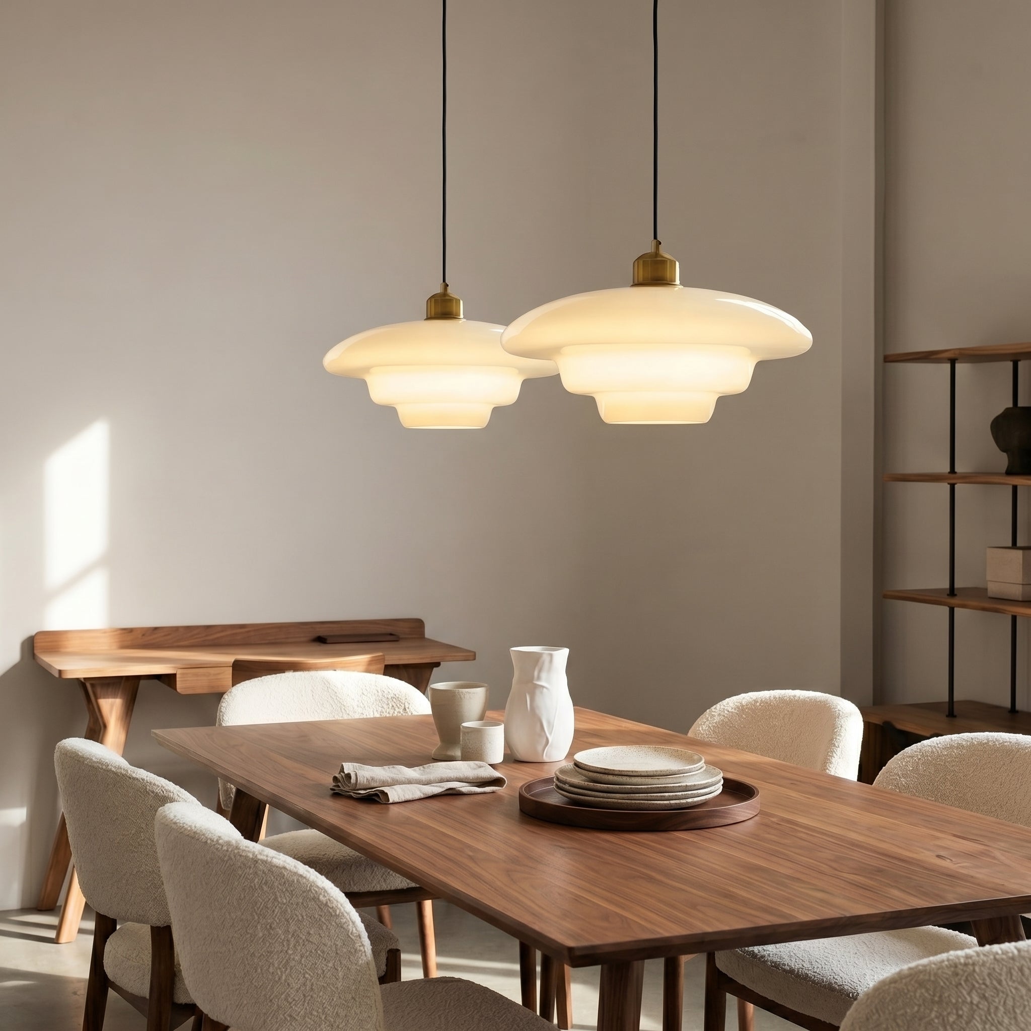 Lampa wisząca La Perle Art Deco | Designerska lampa sufitowa ze szkła i mosiądzu do salonu i jadalni