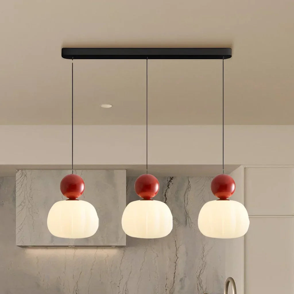 Lampa wisząca Art Deco ze szkła i metalu | Designerska lampa sufitowa do salonu i jadalni