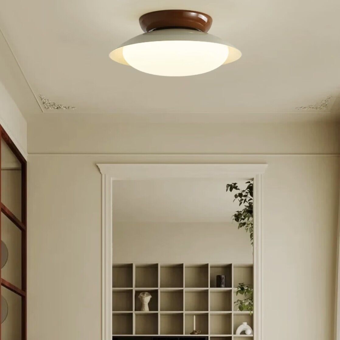 Lampa sufitowa Aurora LED w kształcie misy | Designerska lampa retro do salonu, sypialni i jadalni