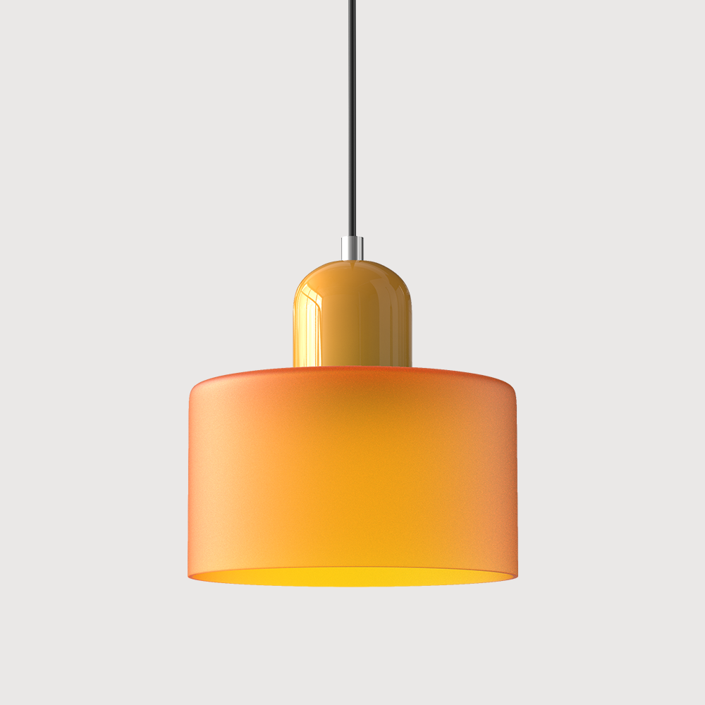 Kolekcja Bauhaus | Szklana Lampa Wisząca z Regulowaną Długością Zawieszenia do Kuchni