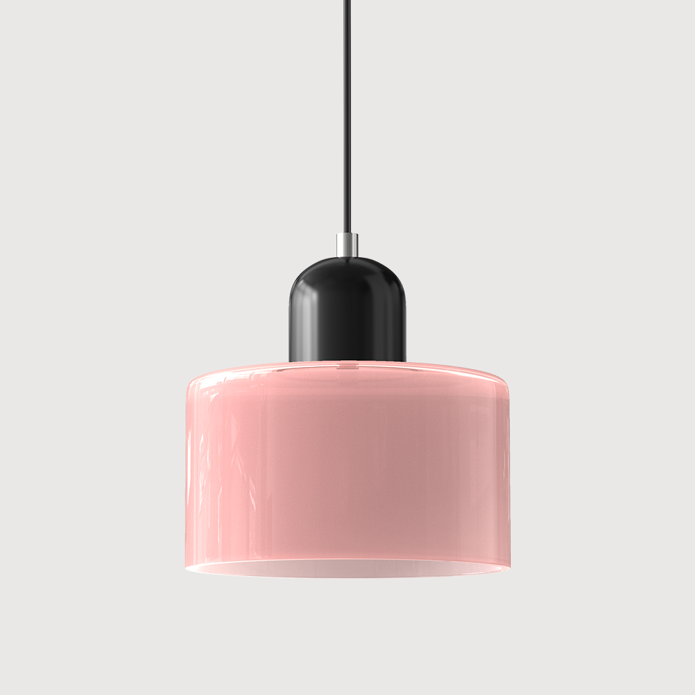 Kolekcja Bauhaus | Szklana Lampa Wisząca z Regulowaną Długością Zawieszenia do Kuchni