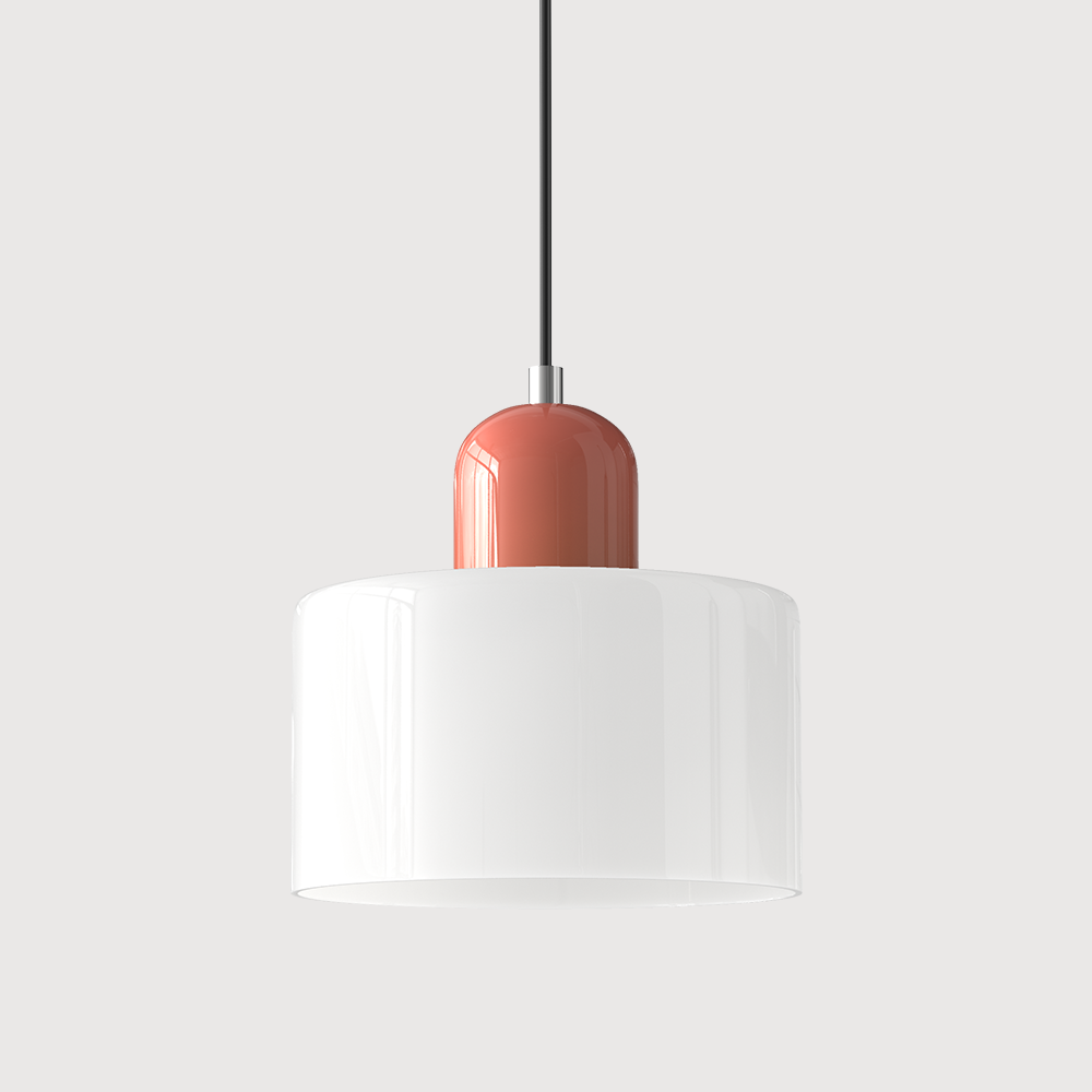 Kolekcja Bauhaus | Szklana Lampa Wisząca z Regulowaną Długością Zawieszenia do Kuchni