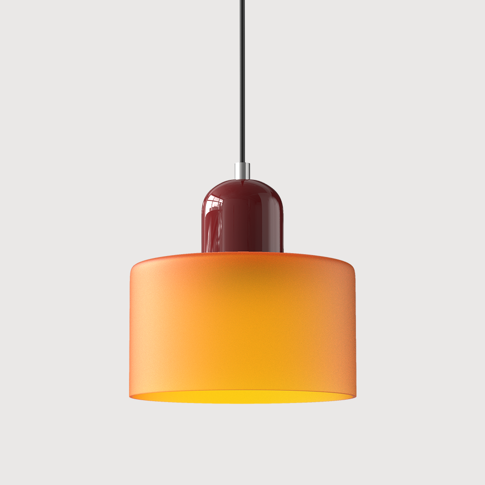 Kolekcja Bauhaus | Szklana Lampa Wisząca z Regulowaną Długością Zawieszenia do Kuchni