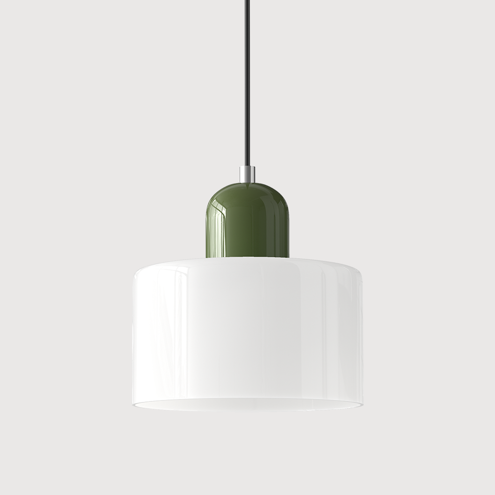 Kolekcja Bauhaus | Szklana Lampa Wisząca z Regulowaną Długością Zawieszenia do Kuchni