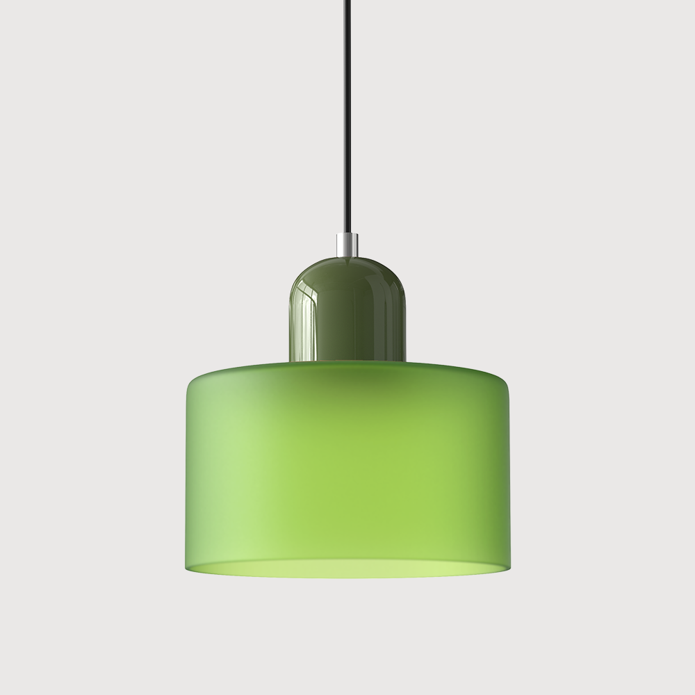 Kolekcja Bauhaus | Szklana Lampa Wisząca z Regulowaną Długością Zawieszenia do Kuchni