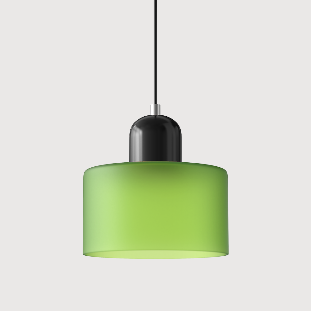 Kolekcja Bauhaus | Szklana Lampa Wisząca z Regulowaną Długością Zawieszenia do Kuchni