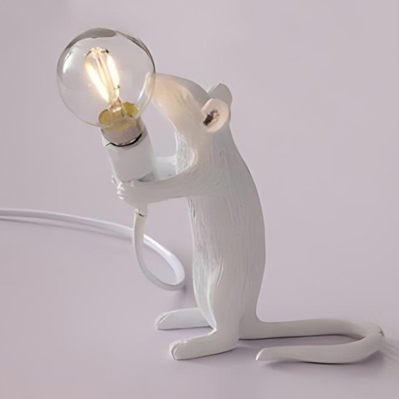 Mus | Designerska Lampa Stołowa Myszka LED – Dekoracyjna Lampka do Salonu i Sypialni