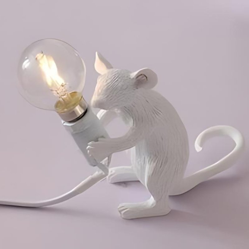 Mus | Designerska Lampa Stołowa Myszka LED – Dekoracyjna Lampka do Salonu i Sypialni