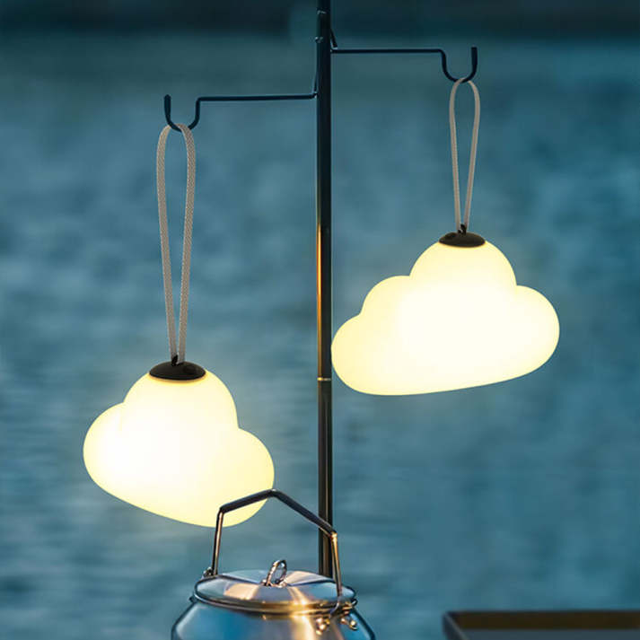 Cloud | Wodoodporna Zewnętrzna Lampa Wisząca LED w Kształcie Chmury IP65