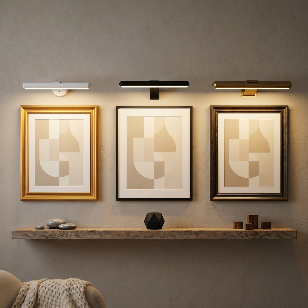 Galerie - lampka do obrazów, widok z boku