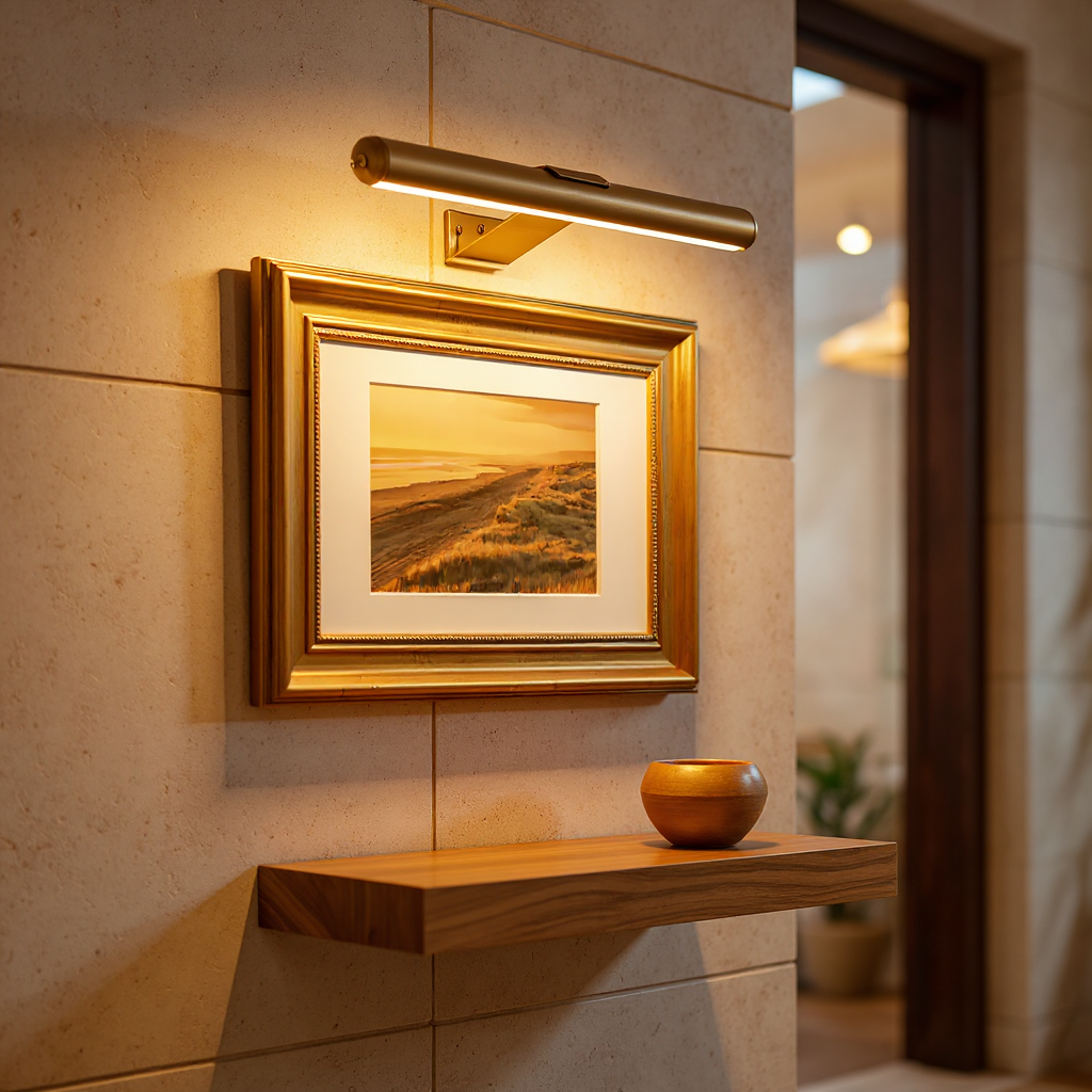 Galerie | Bezprzewodowa Regulowana Lampka LED do Podswietlania Obrazów