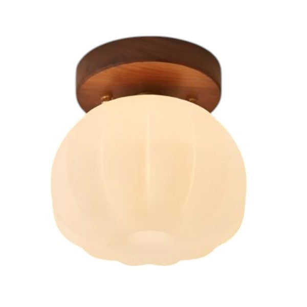 Lampa sufitowa LED w kształcie dyni CucurbitaGlow | Designerskie oświetlenie do kuchni, pokoju dziecięcego i przedpokoju