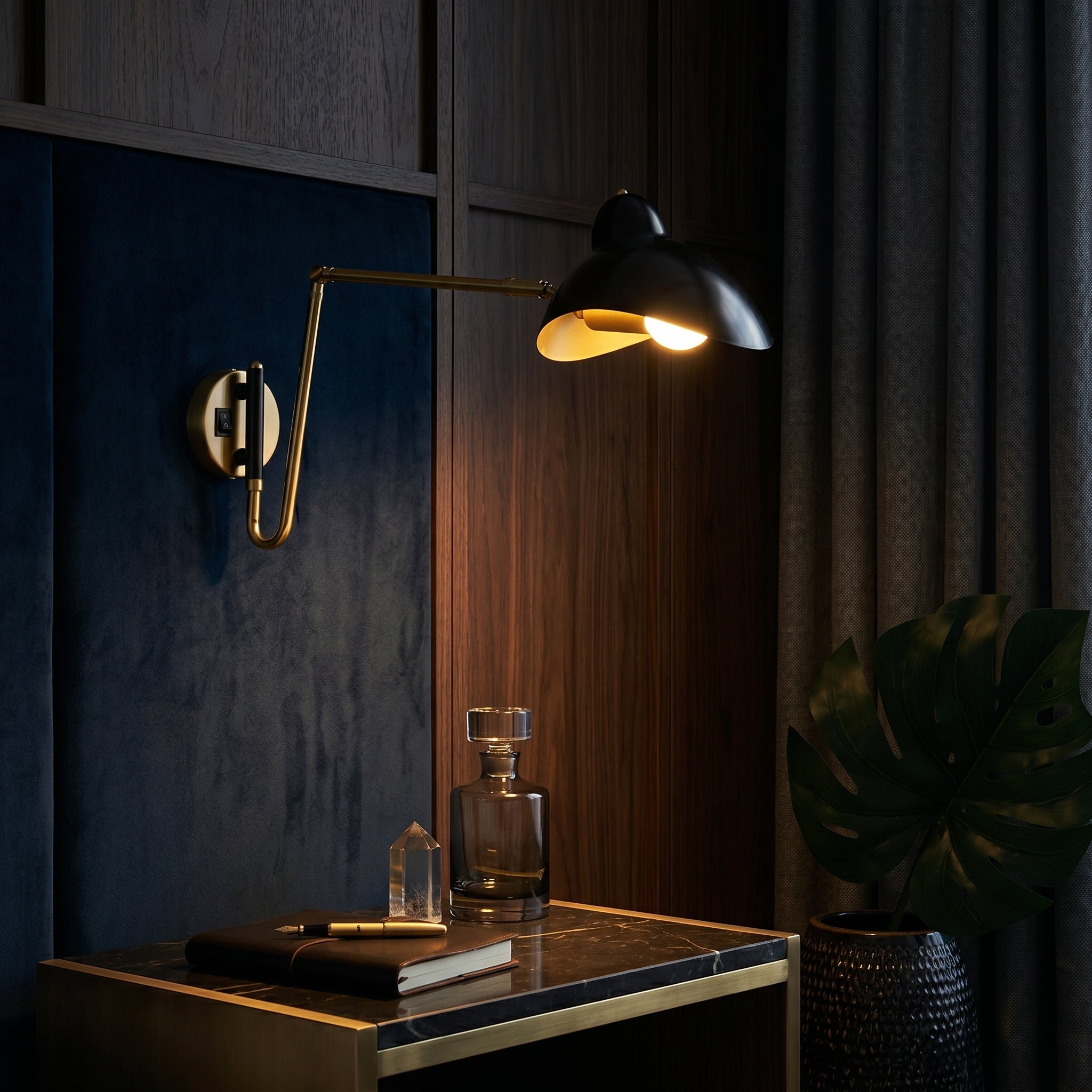 Eldvik Rotatable Wall Sconce | Adjustable Arm Industrial LED Task Light