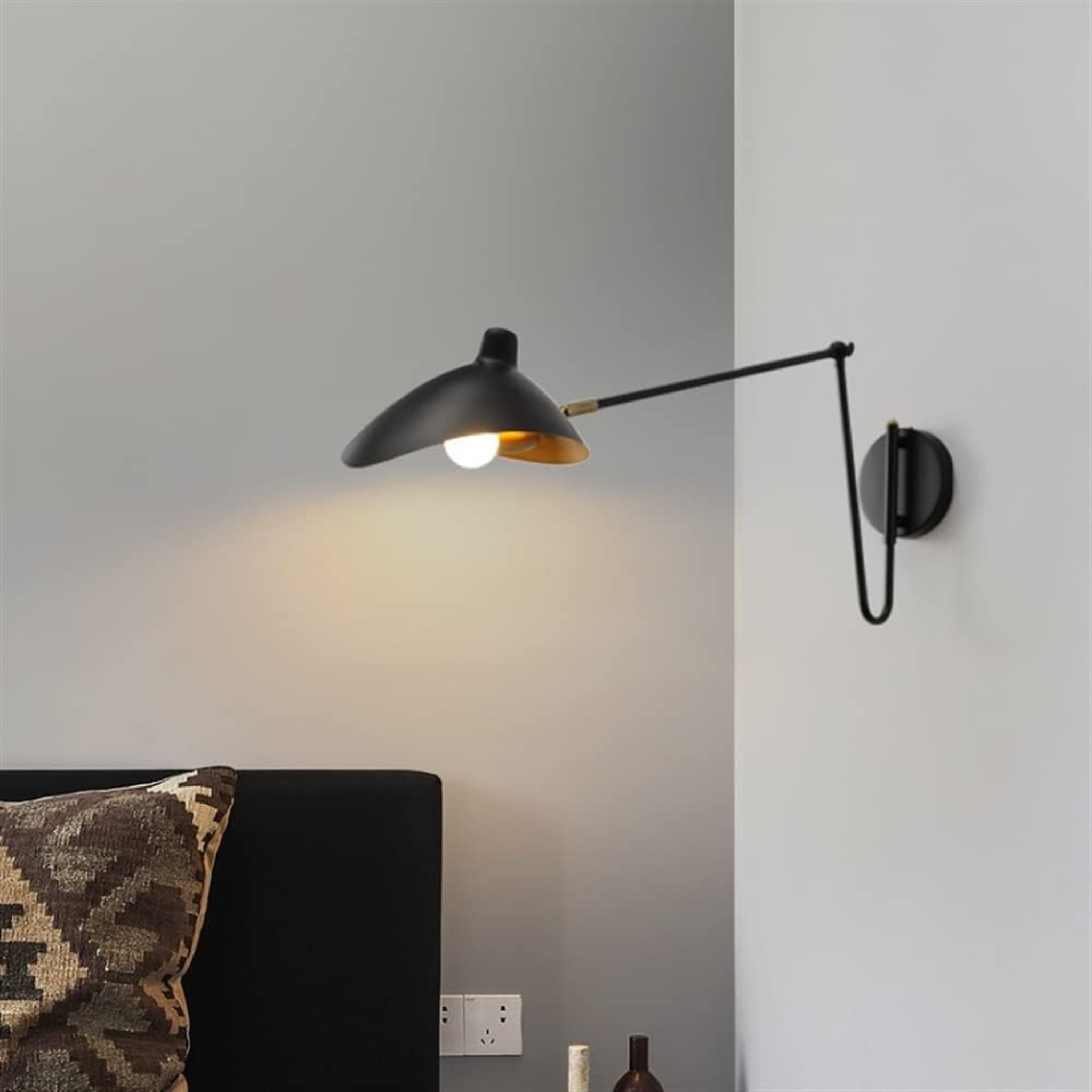 Eldvik Rotatable Wall Sconce | Adjustable Arm Industrial LED Task Light