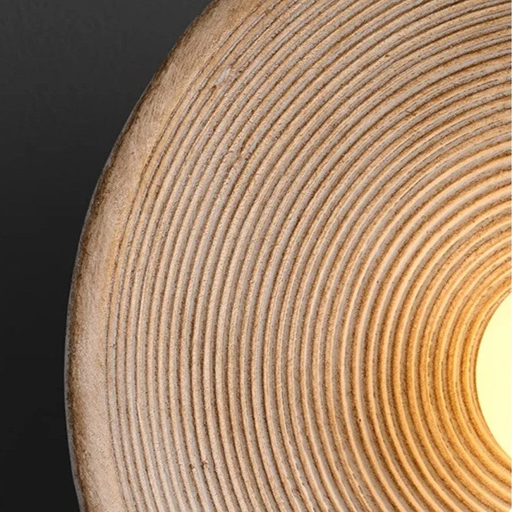 Elegant Ceramic Round Wall Lamp | Minimalist Japandi LED Sconce