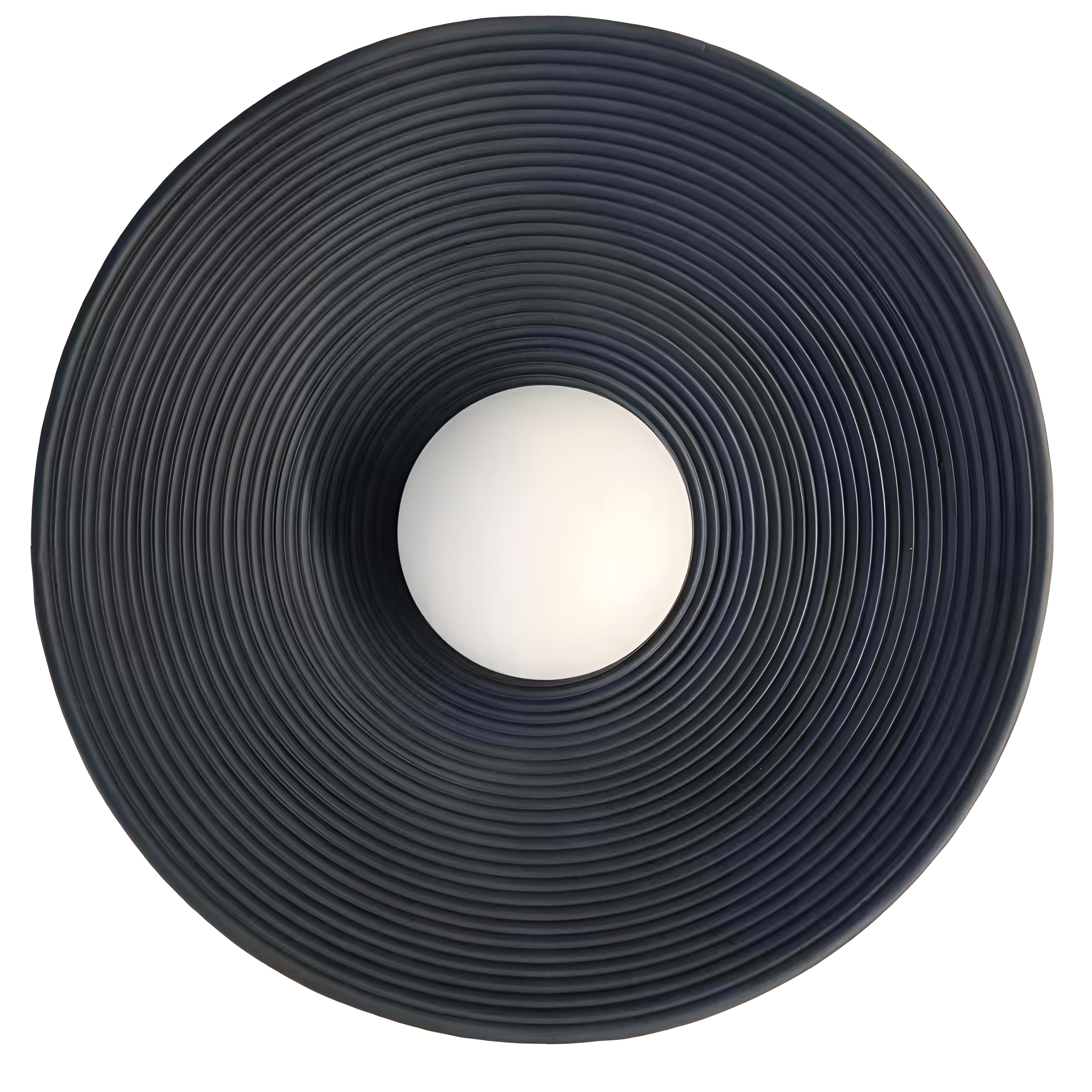 Elegant Ceramic Round Wall Lamp | Minimalist Japandi LED Sconce