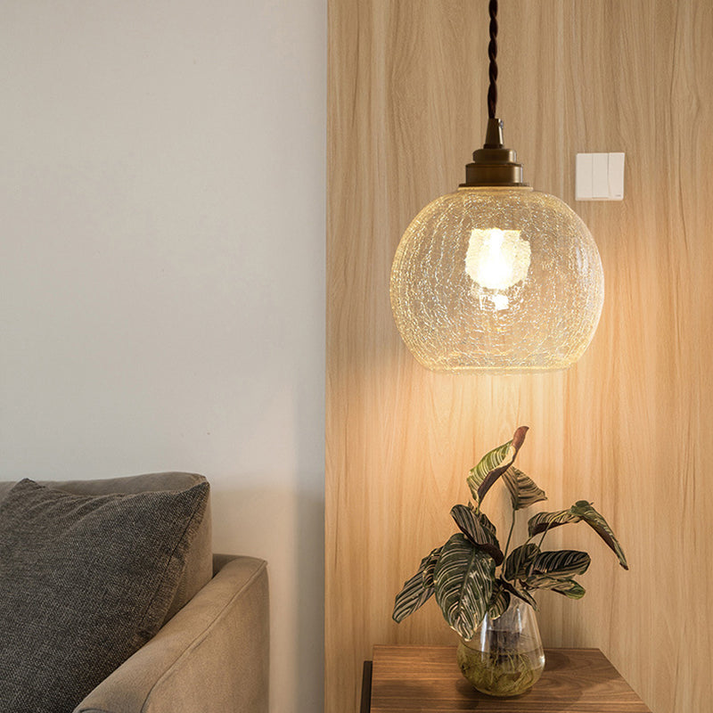 Kryształowa lampa wisząca ze szkła | Designerska lampa sufitowa LED do salonu i jadalni