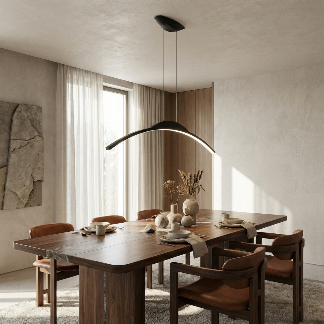 Lampa wisząca LED Lumen Ethirelle | Designerska nowoczesna lampa sufitowa do salonu, jadalni i kuchni