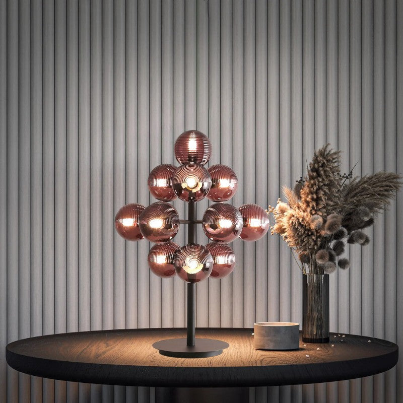 Grape | Designerska Lampa Stołowa w Kształcie Kiści Winogron – Szklana Lampa do Salonu i Sypialni