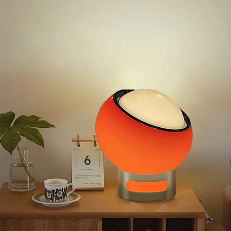 Elegant Opal | Lampa Stołowa Bauhaus z Opalowego Szkła – Designerska Lampka do Salonu i Sypialni