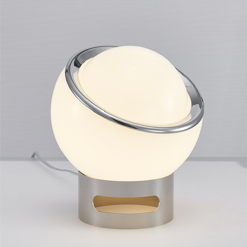 Elegant Opal | Lampa Stołowa Bauhaus z Opalowego Szkła – Designerska Lampka do Salonu i Sypialni