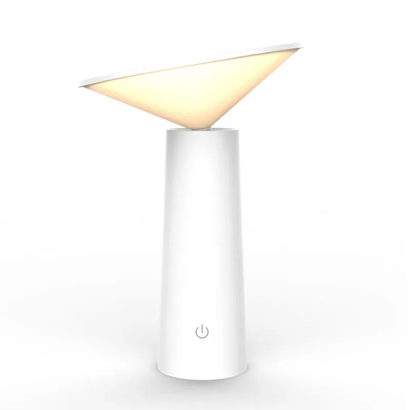 Elegancka bezprzewodowa lampa stołowa z pilotem do elastycznego oświetlenia