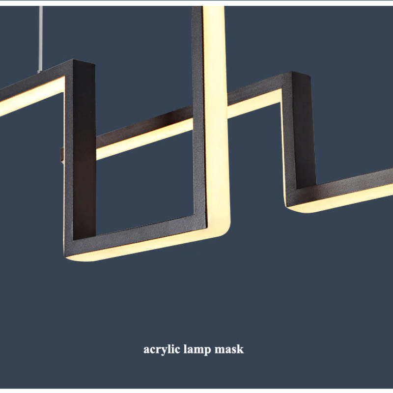 Elegancka Liniowa Lampa Wisząca z Akrylu