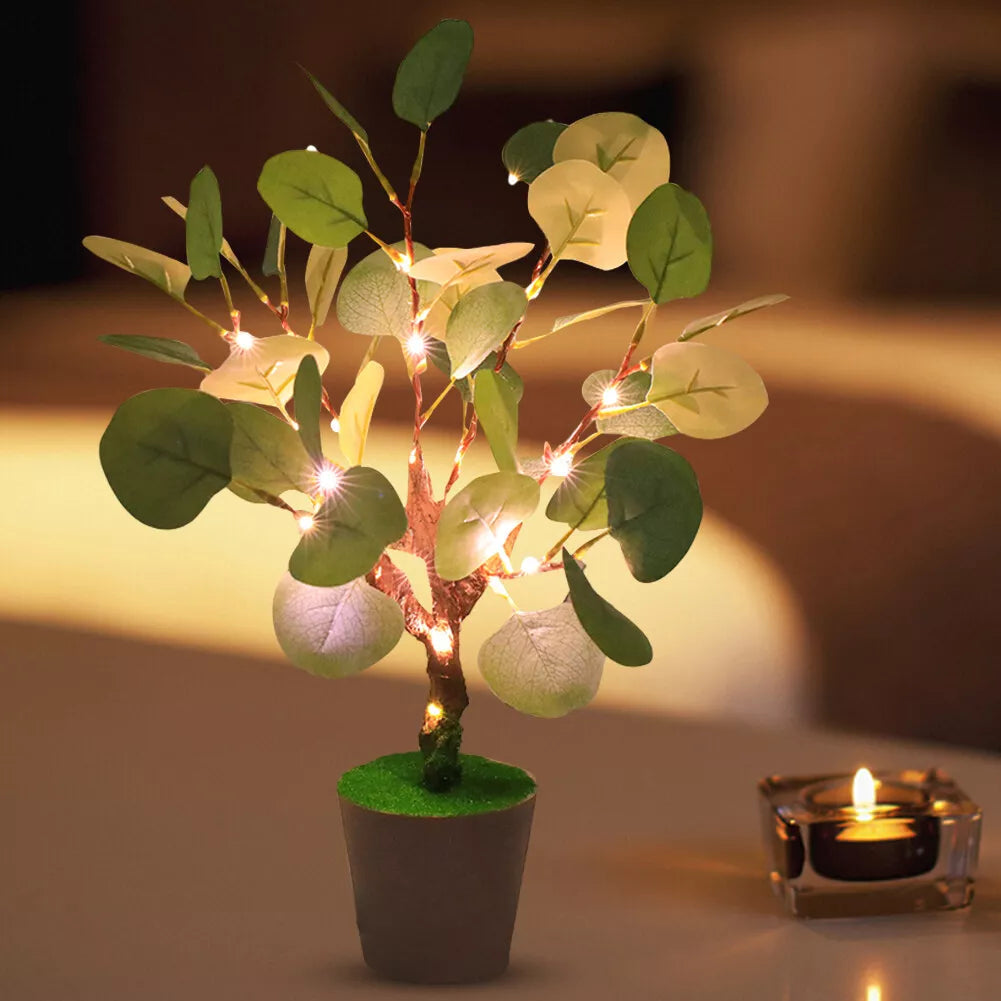 Christmas Branch | Świąteczna Lampka Nocna LED USB – Dekoracyjna Lampa z Gałązkami