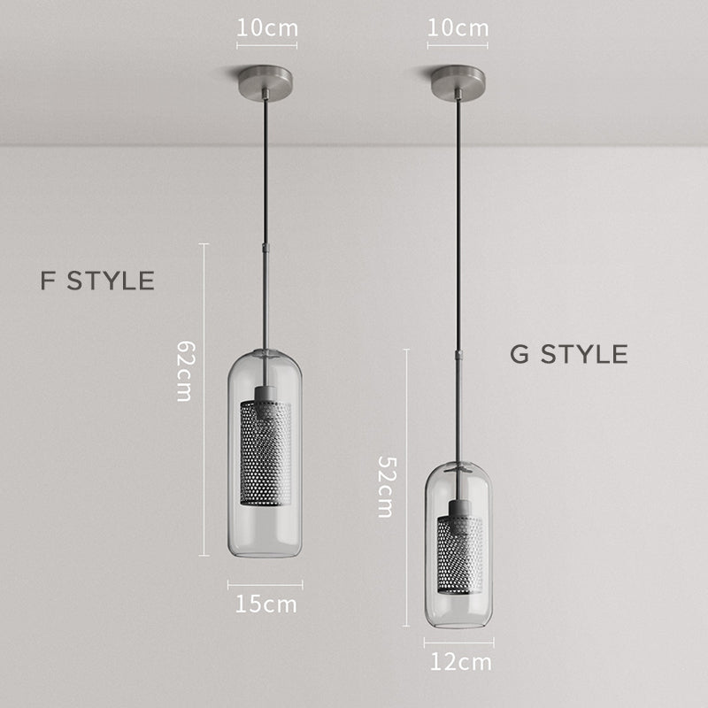Lumen Collection | Szklana lampa wisząca z eleganckim designem | Nowoczesne oświetlenie do salonu, jadalni i sypialni
