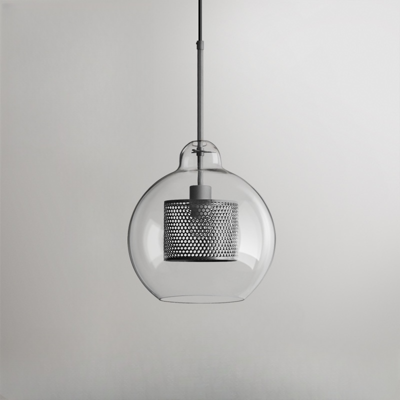 Lumen Collection | Szklana lampa wisząca z eleganckim designem | Nowoczesne oświetlenie do salonu, jadalni i sypialni