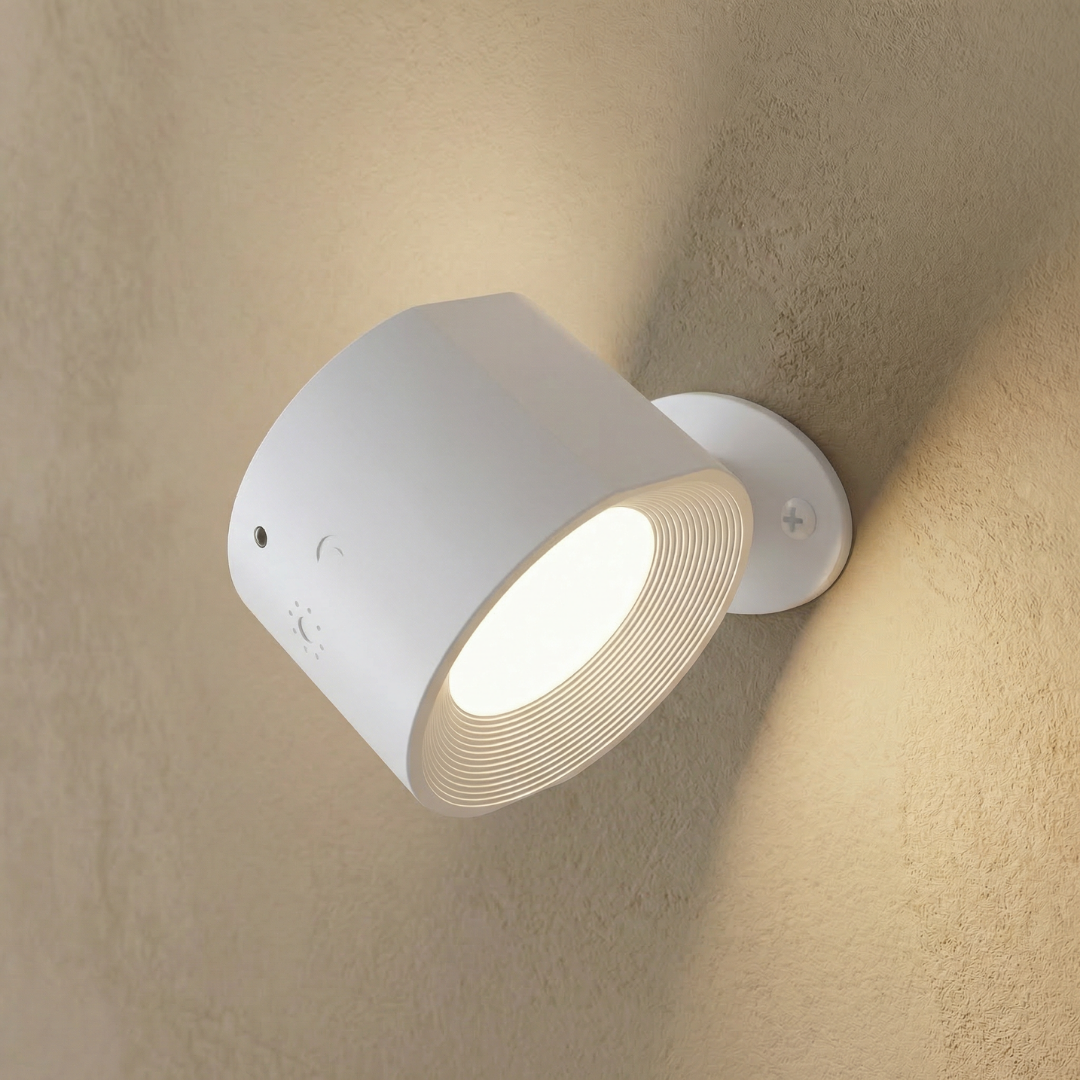LED Rechargeable Wall Sconce with Dual Light Sources