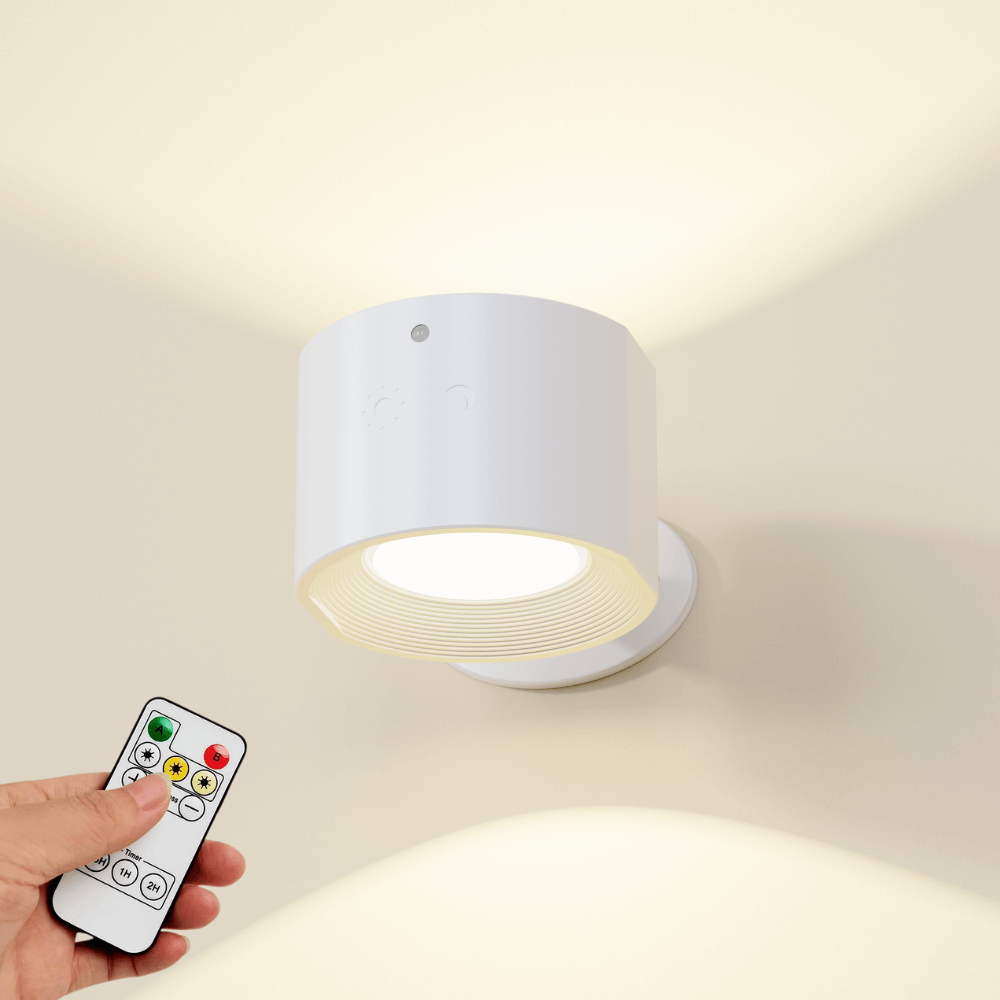 LED Rechargeable Wall Sconce with Dual Light Sources