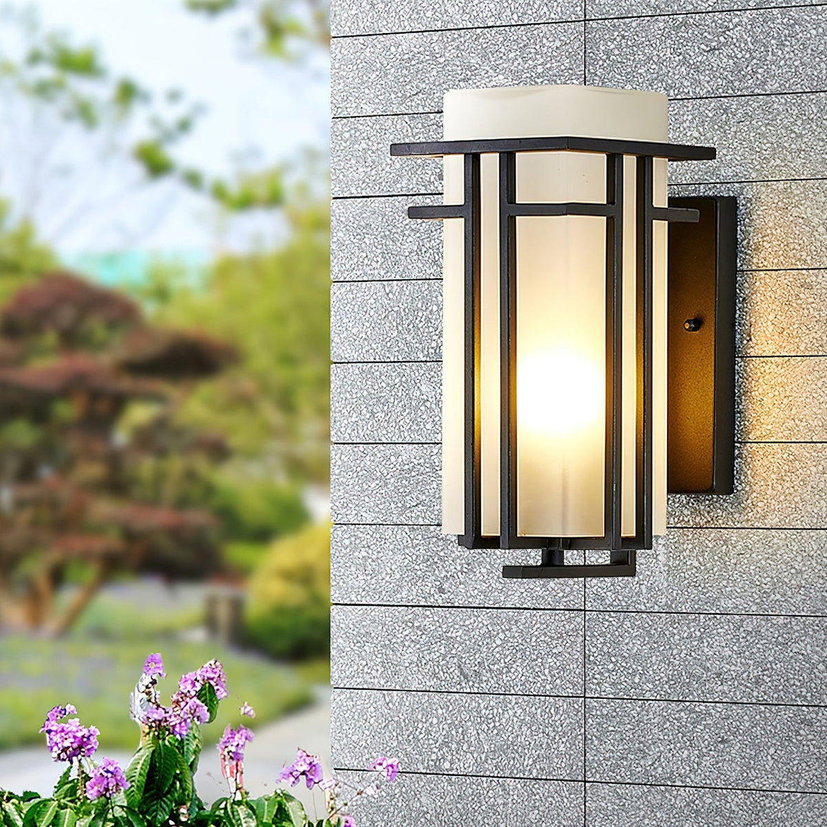 Linden Collection | Outdoor Wall Lantern with Retro Iron Design