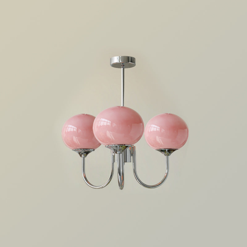 Lumen Collection | Designerska lampa wisząca z kulistymi kloszami | Eleganckie oświetlenie do salonu i jadalni