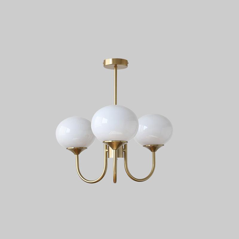 Lumen Collection | Designerska lampa wisząca z kulistymi kloszami | Eleganckie oświetlenie do salonu i jadalni