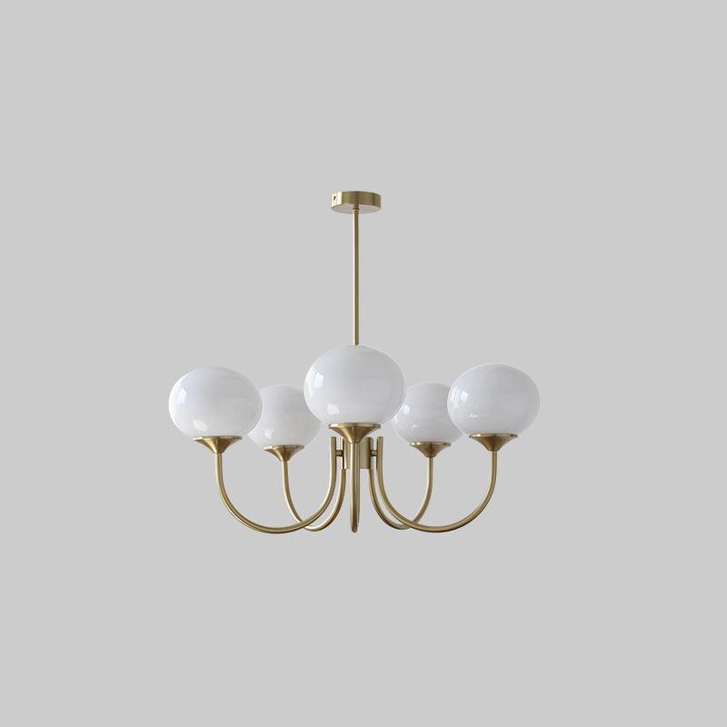 Lumen Collection | Designerska lampa wisząca z kulistymi kloszami | Eleganckie oświetlenie do salonu i jadalni