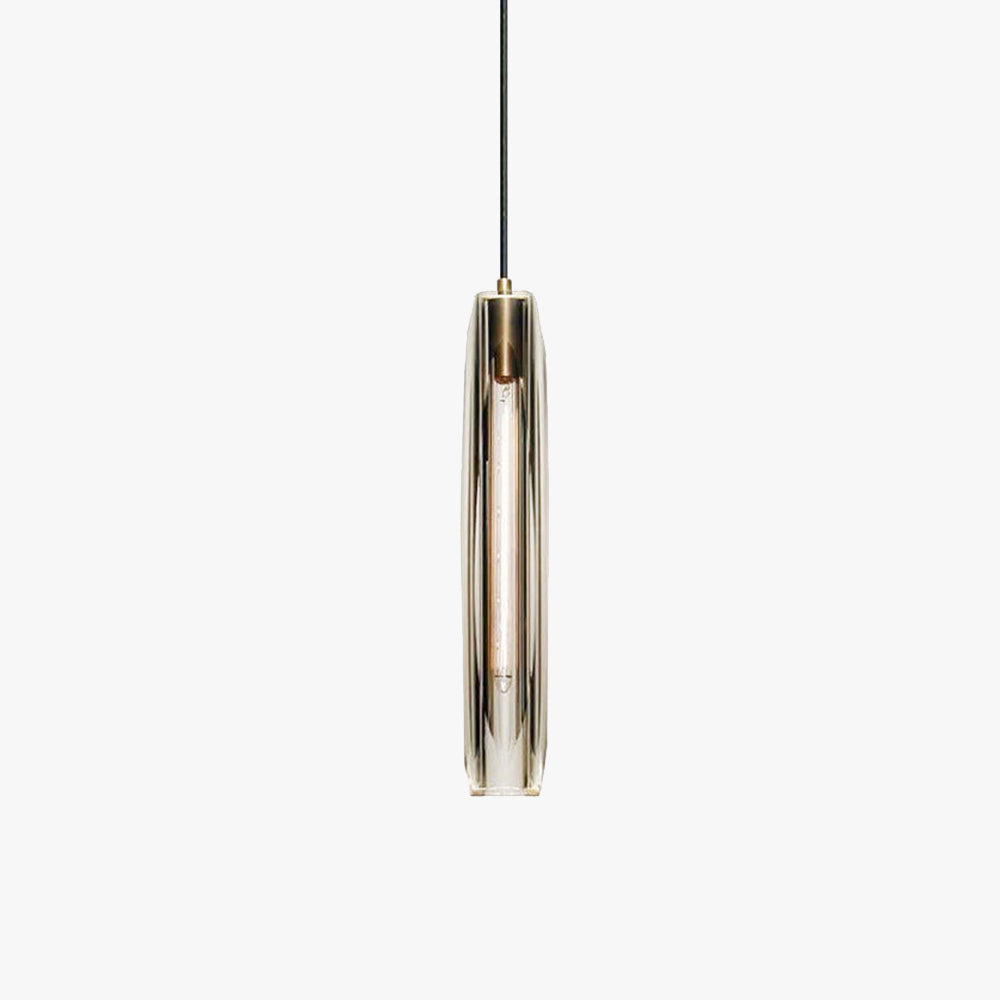 Lampa wisząca Lumen Audrey Crystal | Designerska szklana lampa LED z mosiądzu do salonu, kuchni i jadalni