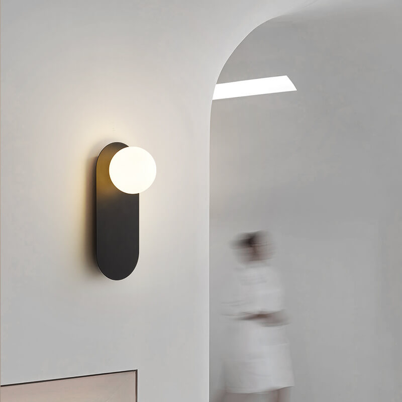 Lumen Collection | Modern Wall Sconce with Glass Diffuser for Soft Ambient Glow