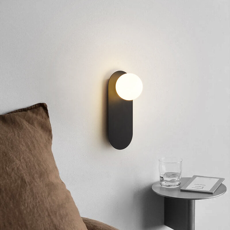 Lumen Collection | Modern Wall Sconce with Glass Diffuser for Soft Ambient Glow