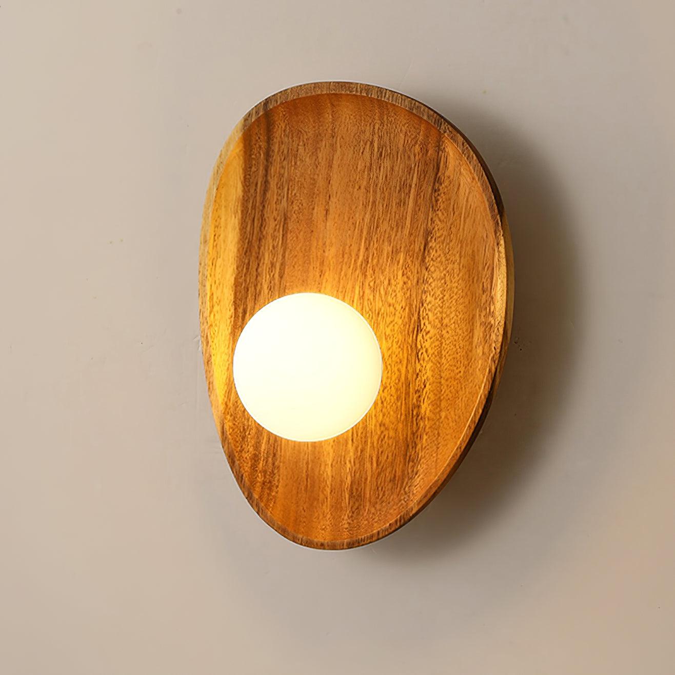 Lumen Collection | Contemporary Wooden Wall Sconce with Soft Ambient Glow