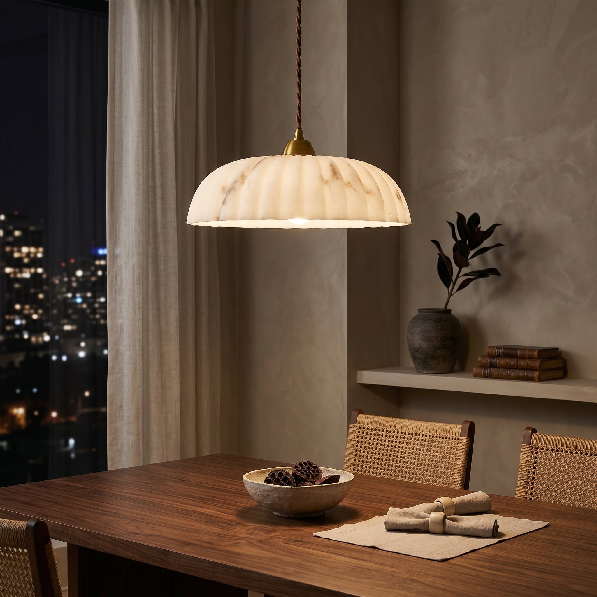 Lampa wisząca Lumen Orielle | Designerska lampa LED o rzeźbiarskiej formie do salonu, kuchni i jadalni