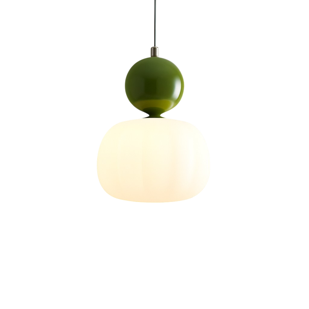 Lampa wisząca Art Deco | Złota designerska lampa LED z podwójnym kloszem do salonu, kuchni i jadalni