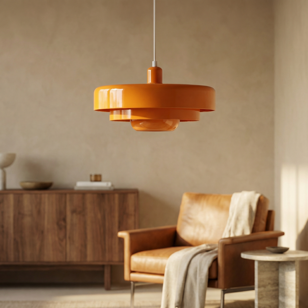 Lampa Wisząca Lumen Bauhaus Layered – Designerska Lampa z Kloszami ze Szkła i Metalu