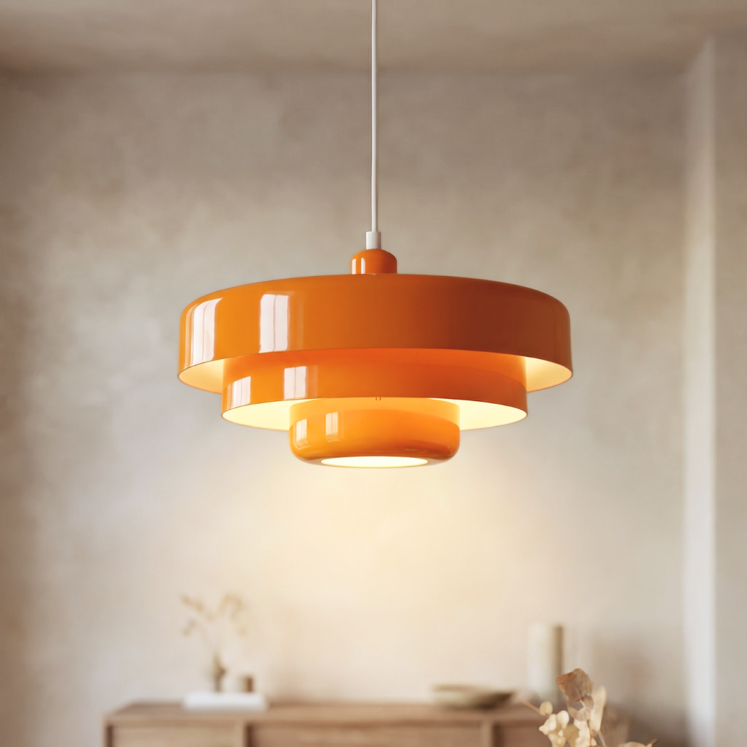 Lampa Wisząca Lumen Bauhaus Layered – Designerska Lampa z Kloszami ze Szkła i Metalu