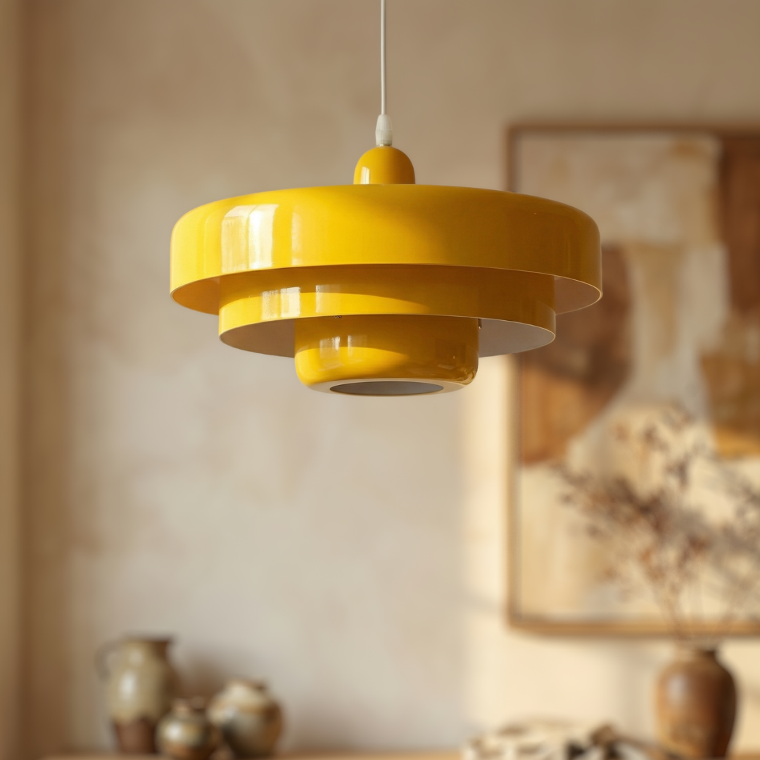 Lampa Wisząca Lumen Bauhaus Layered – Designerska Lampa z Kloszami ze Szkła i Metalu