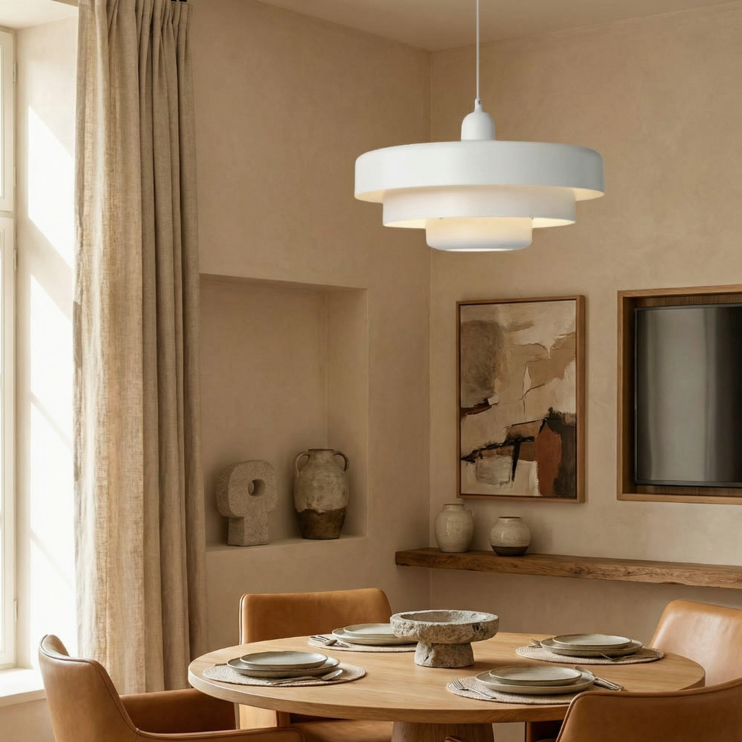 Lampa Wisząca Lumen Bauhaus Layered – Designerska Lampa z Kloszami ze Szkła i Metalu