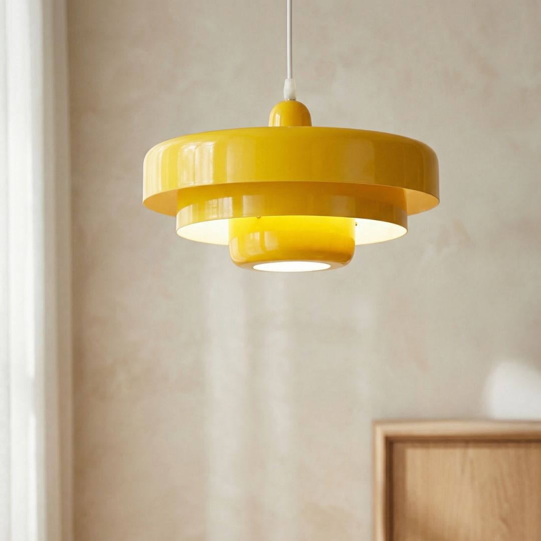 Lampa Wisząca Lumen Bauhaus Layered – Designerska Lampa z Kloszami ze Szkła i Metalu